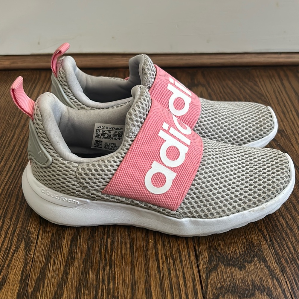 Adidas Kids Sneaker - Gray and Pink Sz 12K